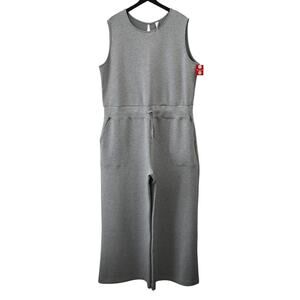 Spanx Heathered Light Gray Airluxe Petite Jumpsuit Size 3X 50282Q